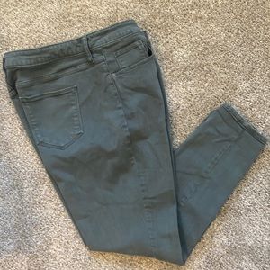 Universal Thread olive green high rise skinny jean
